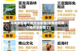 海南地区哪个地方没疫情(海南地区哪个地方没疫情了)