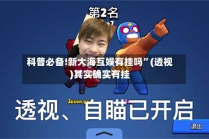 科普必备!新大海互娱有挂吗”(透视)其实确实有挂