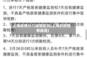 上海疫情分几级地区吗(上海的疫情等级是)