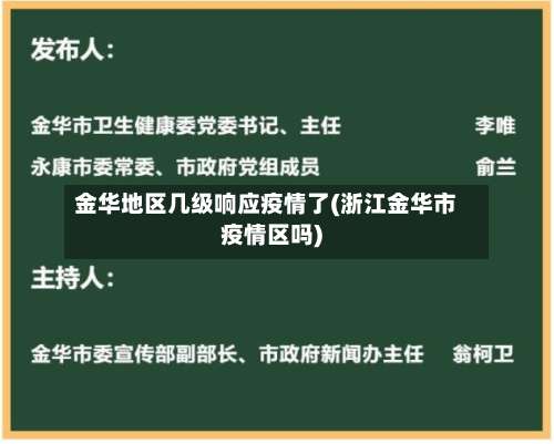 金华地区几级响应疫情了(浙江金华市疫情区吗)-第1张图片