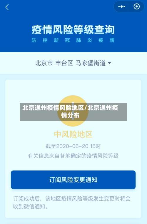 北京通州疫情风险地区/北京通州疫情分布-第1张图片