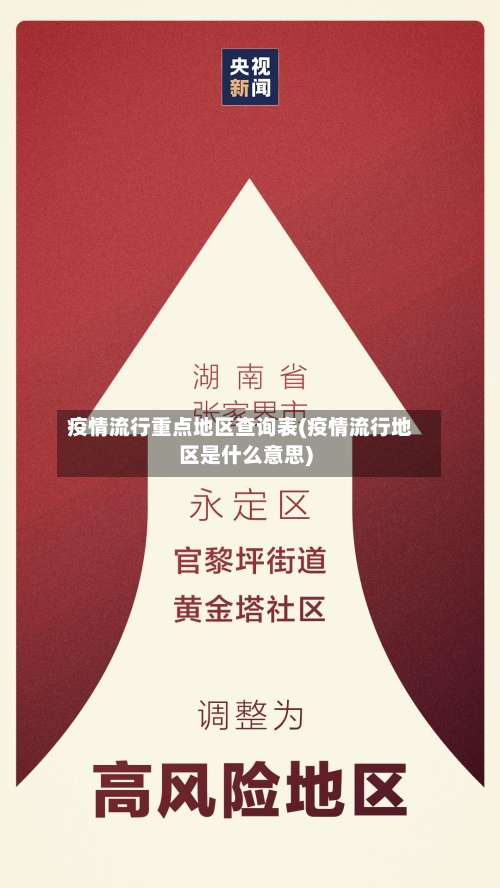 疫情流行重点地区查询表(疫情流行地区是什么意思)-第2张图片