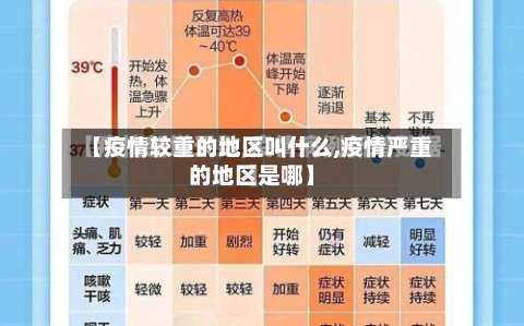 【疫情较重的地区叫什么,疫情严重的地区是哪】-第3张图片