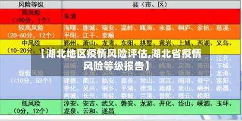 【湖北地区疫情风险评估,湖北省疫情风险等级报告】-第2张图片
