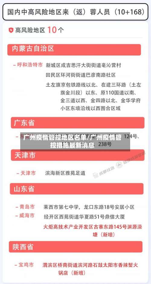 广州疫情管控地区名单/广州疫情管控措施最新消息-第1张图片